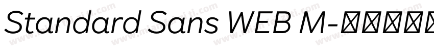 Standard Sans WEB M字体转换